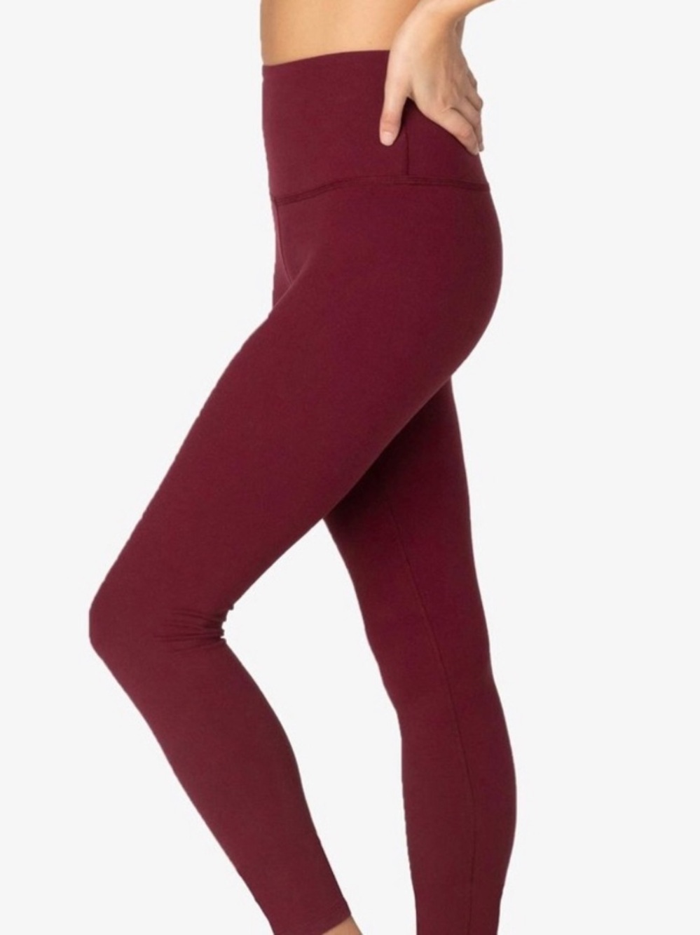 Beyond Yoga Spacedye High-Waist Leggings in Deep Wine - Picture 4 of 4
